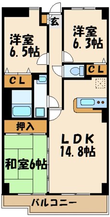 ルミエールヤガサキの物件間取画像